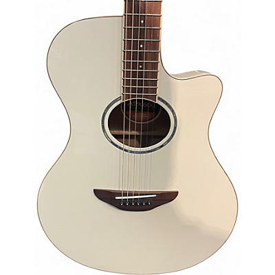 Used Yamaha APX 600 WHITE Acoustic Guitar