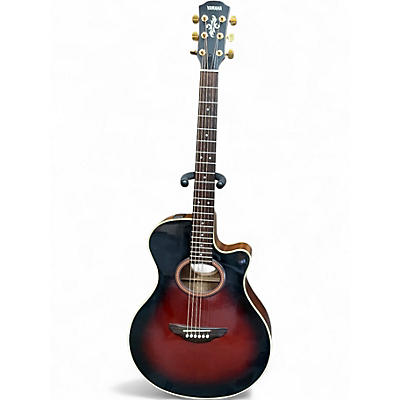 Used Yamaha APX4A 2 Tone Sunburst Acoustic Electric Guitar