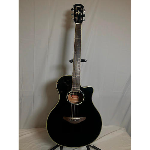 Yamaha Used Yamaha APX500III Black Acoustic Electric Guitar Black