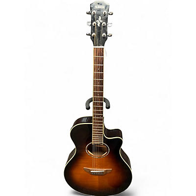 Used Yamaha APX600 BROWN SUNBURST Acoustic Electric Guitar