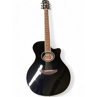 Used Yamaha APX600 Black Acoustic Electric Guitar