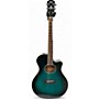 Used Yamaha Used Yamaha APX600 Blue Acoustic Electric Guitar Blue