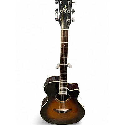 Used Yamaha APX600 Brown Sunburst Acoustic Electric Guitar