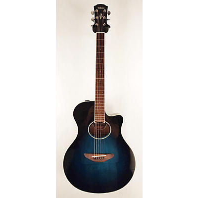 Yamaha Used Yamaha APX600 Oriental Blue Burst Acoustic Electric Guitar