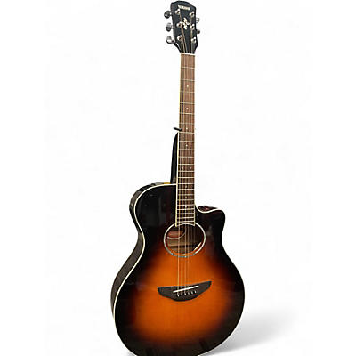 Used Yamaha APX600 Tobacco Burst Acoustic Electric Guitar