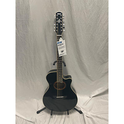 Yamaha Used Yamaha APX700II-12 Black 12 String Acoustic Electric Guitar