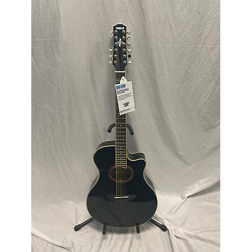 Yamaha Used Yamaha APX700II-12 Black 12 String Acoustic Electric Guitar Black