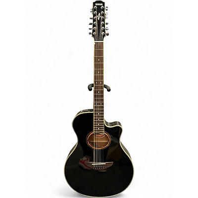 Used Yamaha APX700II-12 Black 12 String Acoustic Electric Guitar