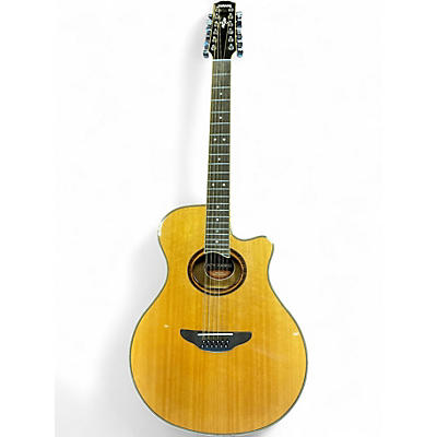 Used Yamaha APX700II 12 String Natural 12 String Acoustic Electric Guitar
