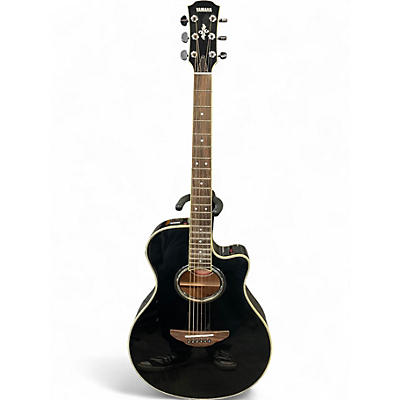 Used Yamaha APX700II Black Acoustic Electric Guitar