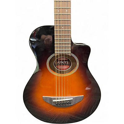 Used Yamaha APXT2 2 Tone Sunburst Acoustic Electric Guitar