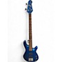 Used Yamaha BB-404 Blue Electric Bass Guitar Blue