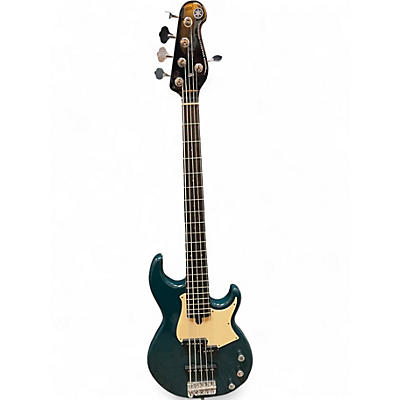 Used Yamaha BB435 Teal Electric Bass Guitar