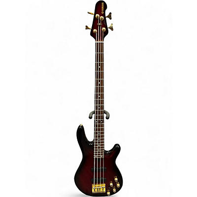 Used Yamaha BB604 Crimson Red Burst Electric Bass Guitar