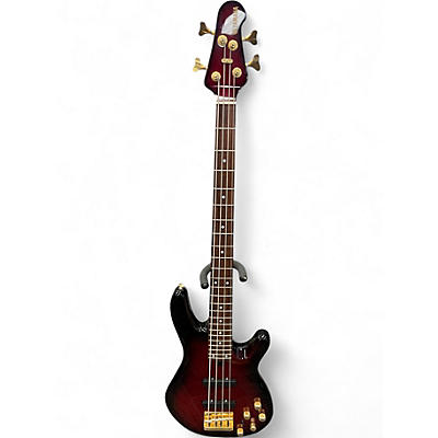 Used Yamaha BB604 Red Burst Electric Bass Guitar