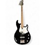 Used Yamaha Broadbass Black and White Electric Bass Guitar Black and White