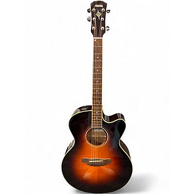 Used Yamaha CPX500 2 Tone Sunburst Acoustic Electric Guitar