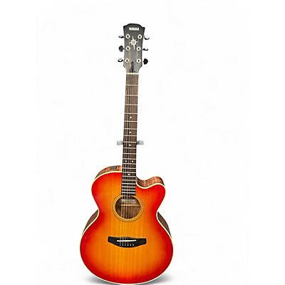 Used Yamaha CPX55CS Cherry Sunburst Acoustic Electric Guitar