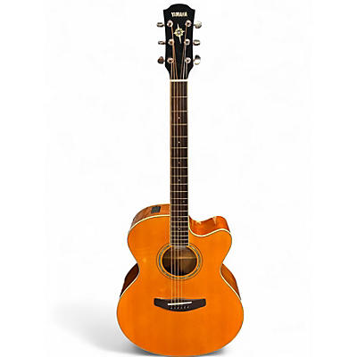 Used Yamaha CPX600 Natural Acoustic Electric Guitar