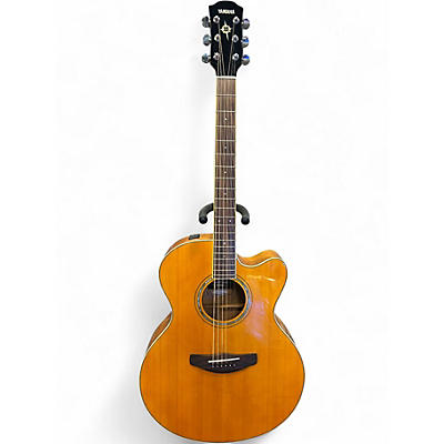 Used Yamaha CPX600 Natural Acoustic Electric Guitar