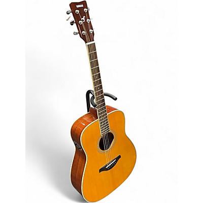 Used Yamaha FG-TA Antique Natural Acoustic Electric Guitar
