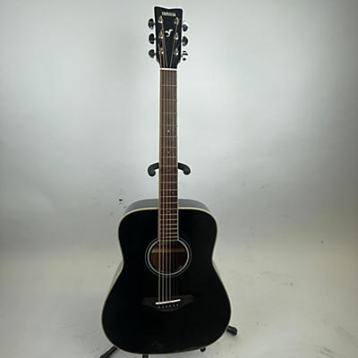 Used Yamaha FG-TA Black Acoustic Electric Guitar