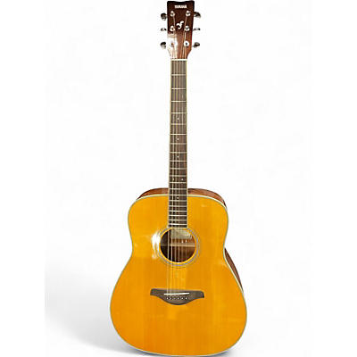 Used Yamaha FG-TA Natural Acoustic Electric Guitar
