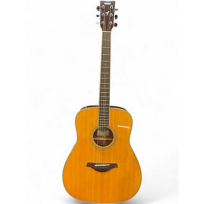 Used Yamaha FG-TA Natural Acoustic Electric Guitar