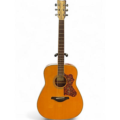 Used Yamaha FG-TA TransAcoustic Dreadnought Acoustic-Electric Vintage Tint Acoustic Electric Guitar