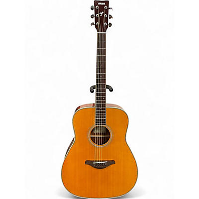 Used Yamaha FG-TA TransAcoustic Dreadnought VINTAGE TINT Acoustic Electric Guitar