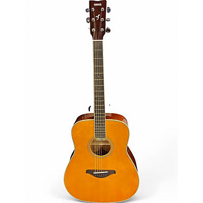 Used Yamaha FG-TA TransAcoustic Natural Acoustic Electric Guitar