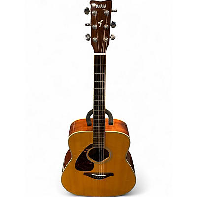 Used Yamaha FG720SL Left Handed Natural Acoustic Guitar