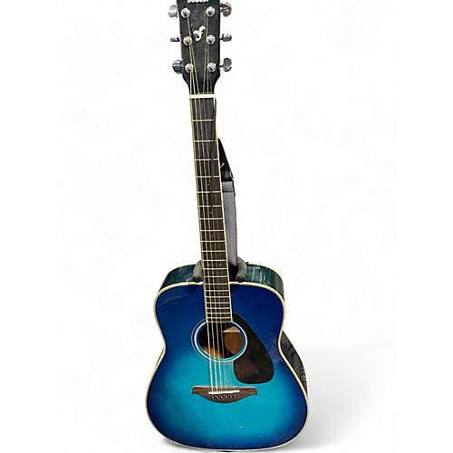 Used Yamaha FG820 Blue Burst Acoustic Guitar Blue Burst