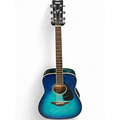 Used Yamaha FG820 Blue Burst Acoustic Guitar