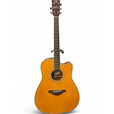 Used Yamaha FGC-TA Natural Acoustic Electric Guitar