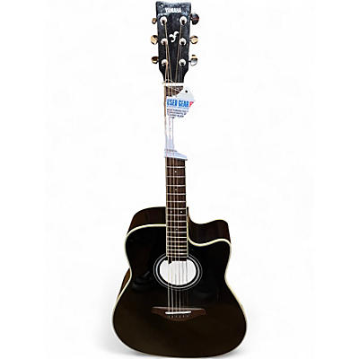 Used Yamaha FGC-TA TransAcoustic Dreadnought Cutaway Black Acoustic Electric Guitar