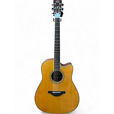 Used Yamaha FGCTA Natural Acoustic Electric Guitar