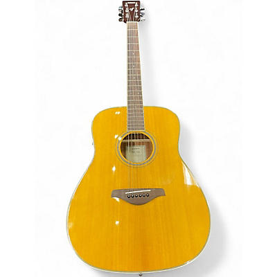 Used Yamaha FGTA Antique Natural Acoustic Electric Guitar