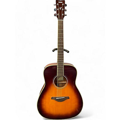 Yamaha Used Yamaha FGTA Sunburst Acoustic Electric Guitar