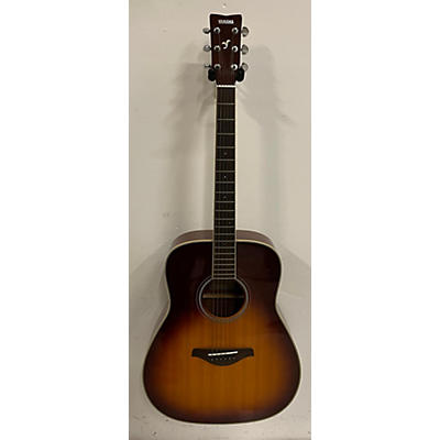 Yamaha Used Yamaha FGTA TransAcoustic Dread Brown Sunburst Acoustic Electric Guitar