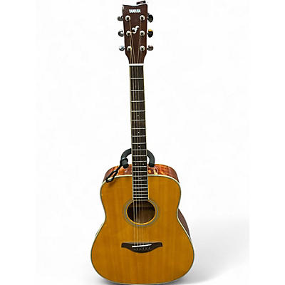 Used Yamaha FGTA Vintage Natural Acoustic Electric Guitar
