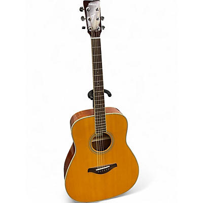 Used Yamaha FGTA Vintage Natural Acoustic Electric Guitar