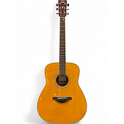 Used Yamaha FGTAVT TRANSACOUSTIC DREAD Amber Acoustic Electric Guitar