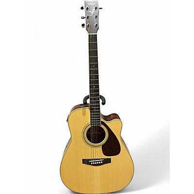 Used Yamaha FGX04LTD Natural Acoustic Electric Guitar