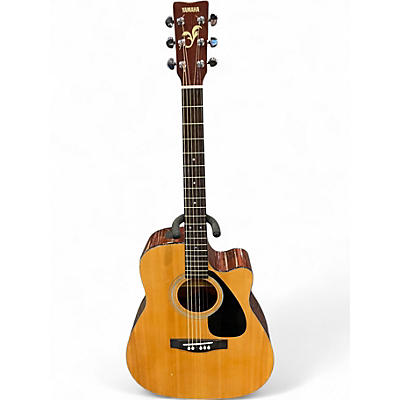 Used Yamaha FGX412C Natural Acoustic Electric Guitar