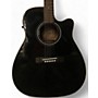 Used Yamaha Used Yamaha FGX412CBL Black Acoustic Electric Guitar Black