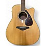 Used Yamaha FGX700SC, ELECTRONICS NOT WORKING Natural Acoustic Guitar Natural