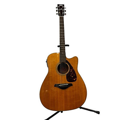 Yamaha Used Yamaha FGX700SC Natural Acoustic Electric Guitar