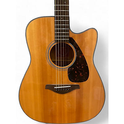 Used Yamaha FGX700SC Natural Acoustic Electric Guitar