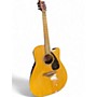 Used Yamaha FGX700SC Natural Acoustic Electric Guitar Natural